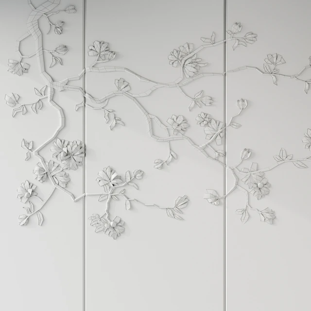 Japandi Floral Wall Panels — Descargar