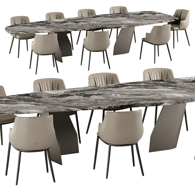 Cattelan Italia Senator table Rihanna chair set — Descargar