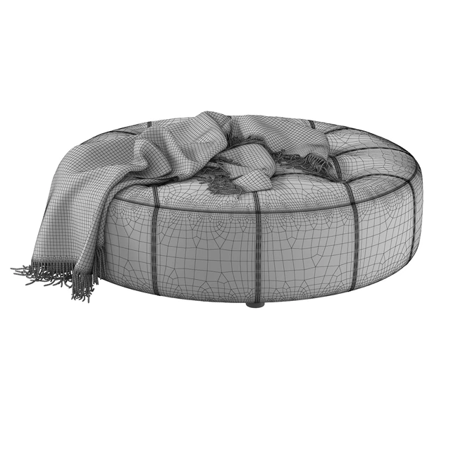 Leathercraft / Vivian Round Ottoman — Download