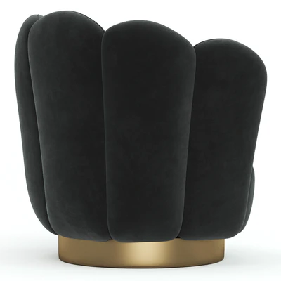 Swivel armchair Mirage Savona Nude — Ver 3