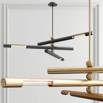 Brass System Chandelier - 3 type — Ver 2
