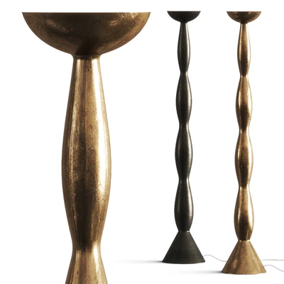 Haos Natural Bronze & Green Patina Floor Lamp — скачать