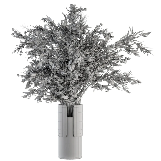 Bouquet - Green Branch in vase 58 — Скачать