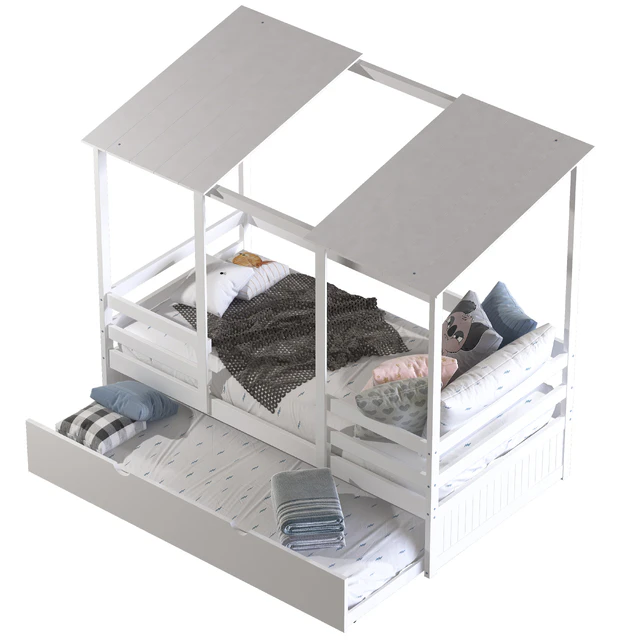 White kids bed — Descargar