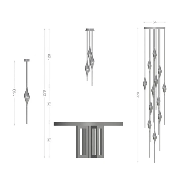 Светильники IL PEZZO Round chandelier — Скачать