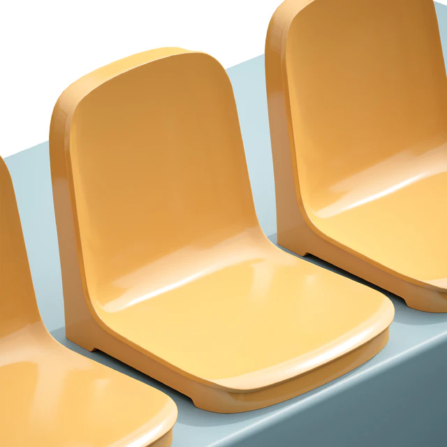Plastic chairs seats seats for the stadium grandstand — Descargar