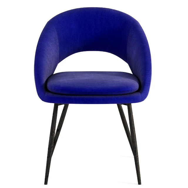 Set of 2 Hewitt Dining Chairs With Black Legs — Скачать