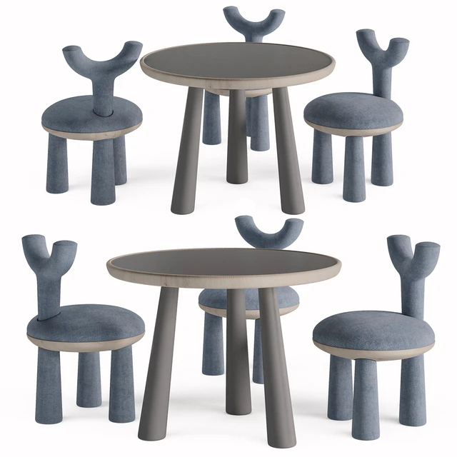 Children Table and Chairs set by Flow — Descargar