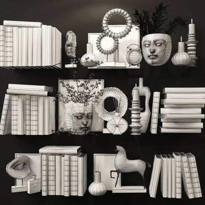 Decorative shelf filling set 6 — Ver 2