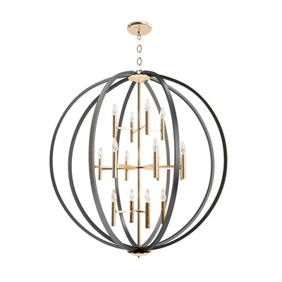 Euclid Chandelier Spanish Bronze — Скачать