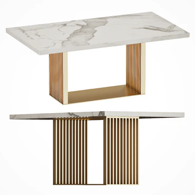 Dining table with marble top | Linkoln Cazarina — Вид 1