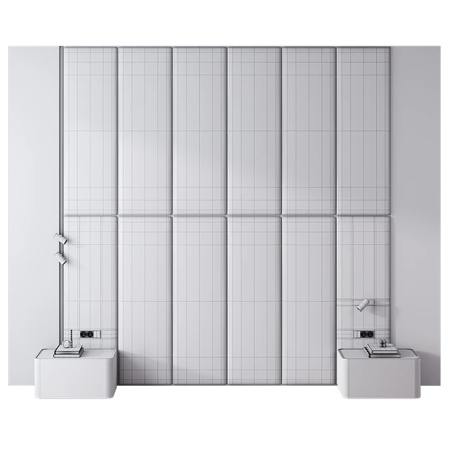 Bedroom headboard Warm Gray — Descargar