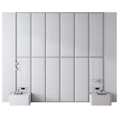 Bedroom headboard Warm Gray — Ver 2