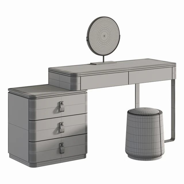 Lalume dressing table with makeup mirror — Descargar