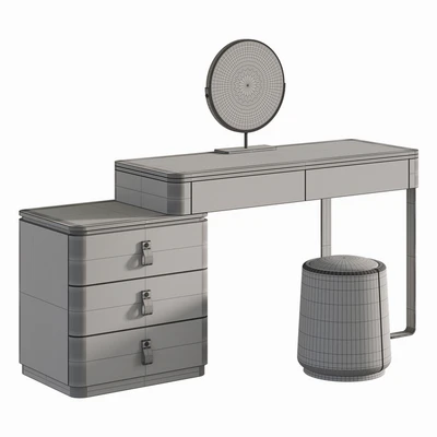 Lalume dressing table with makeup mirror — Ver 4