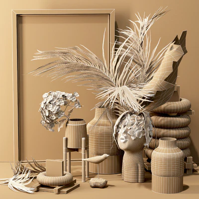 Decorative set - dried flower — Ver 2