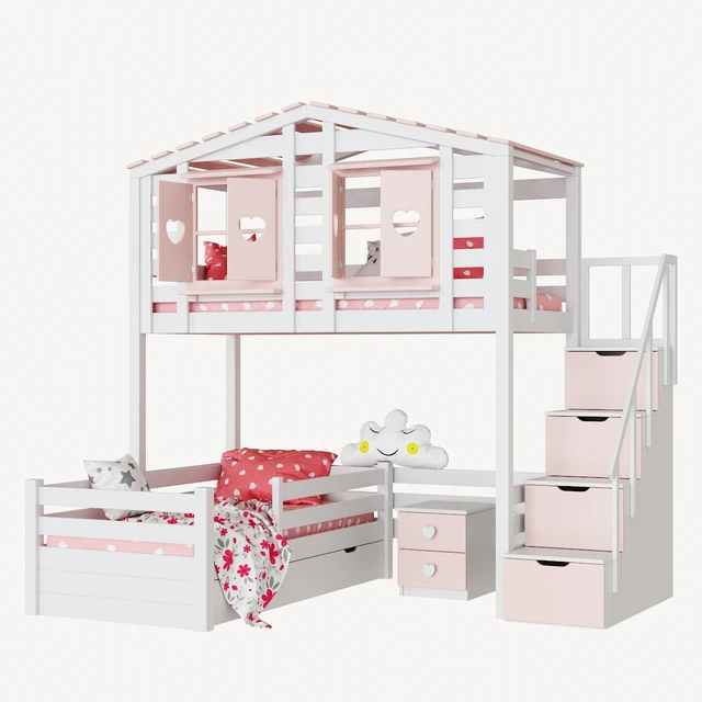 Children's 2-level bed lodge Bilbao set 2 — Скачать
