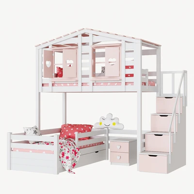 Children's 2-level bed lodge Bilbao set 2 — Вид 1