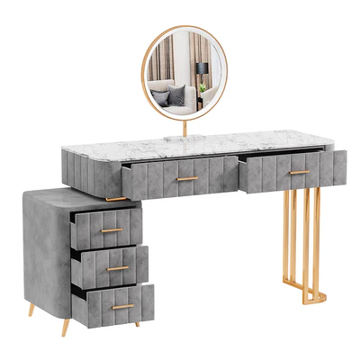 Meja Rias Nordic Vanity Mirror Table — Ver 3