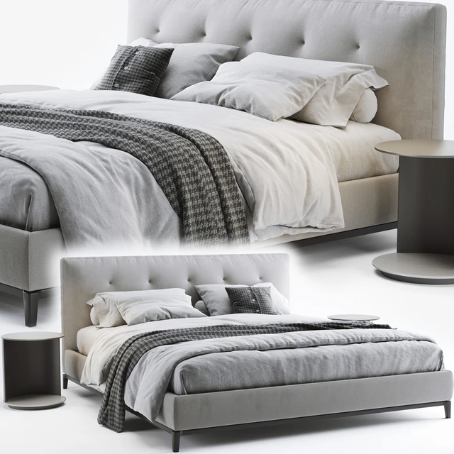 Minotti andersen quilt bed — Descargar