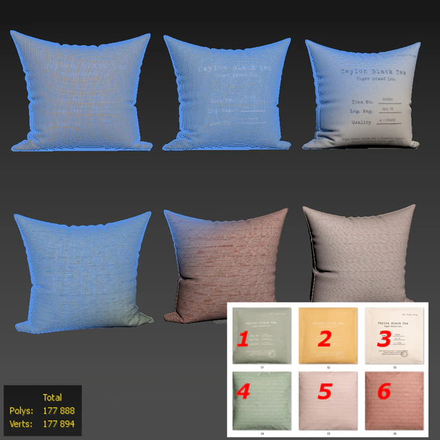 Decorative pillows set 119 — Скачать
