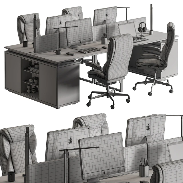 Employee Set - Office Furniture 704 — Скачать