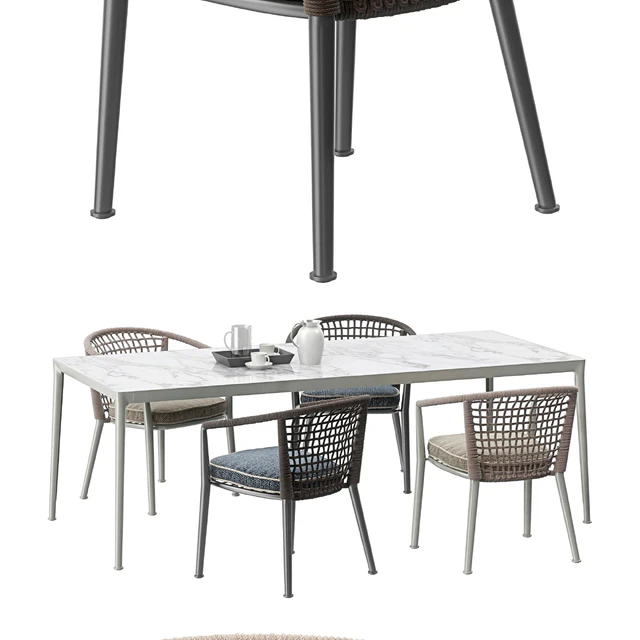 B & B Italia Outdoor ERICA '19 chairs set — Descargar