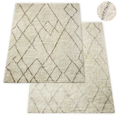 Lumina Sketched Hand-Knotted Wool Shag Rug RH Collection — Скачать