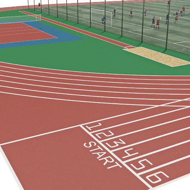 Football field with players — Descargar