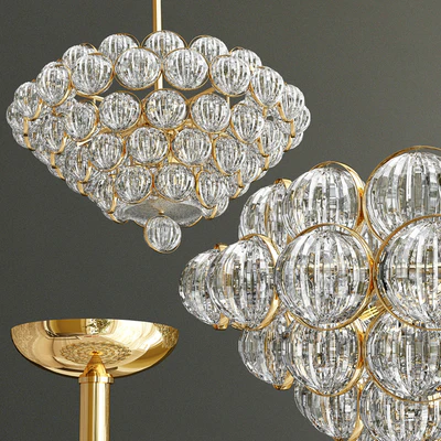 Chandelier gold and glass collection — Ver 2