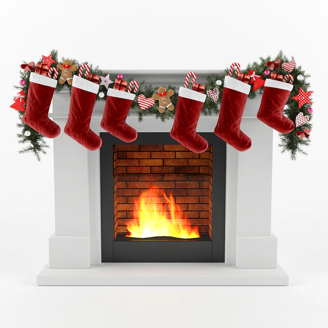 Christmas fireplace — Descargar