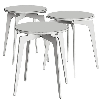 Gabriel Scott Prong Coffee & Side Tables — Ver 2