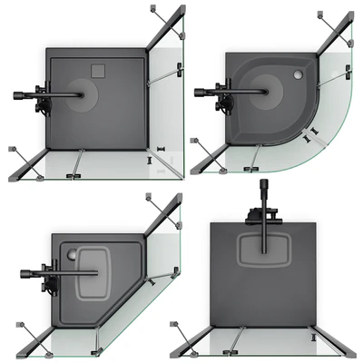 Shower enclosures Radaway | Torrenta black — Ver 2