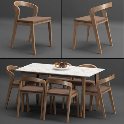 Table + chair set 002 — Ver 1