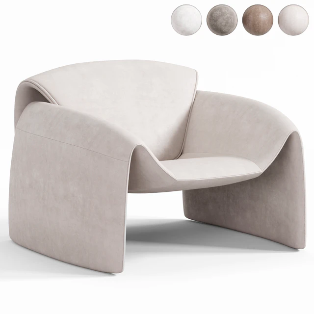 Le Club Armchair By Poliform — Скачать