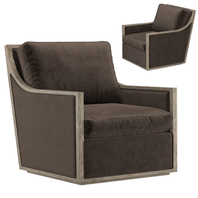 FRENCH CONTEMPORARY SLOPE ARM SWIVEL CHAIR — Descargar