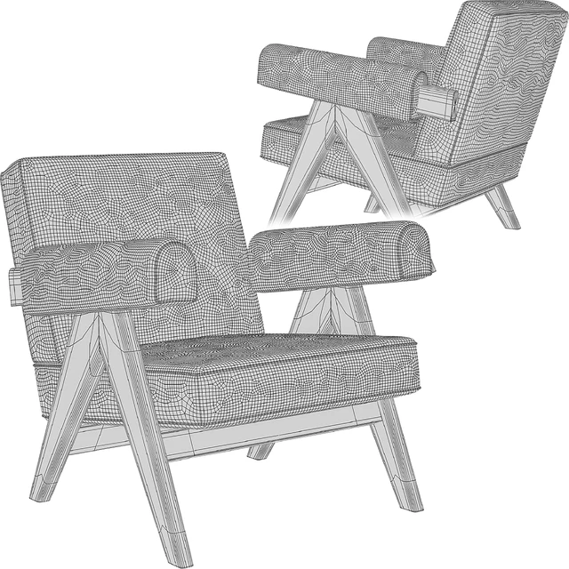 Armchair Cassina 053 Capitol Complex — Скачать
