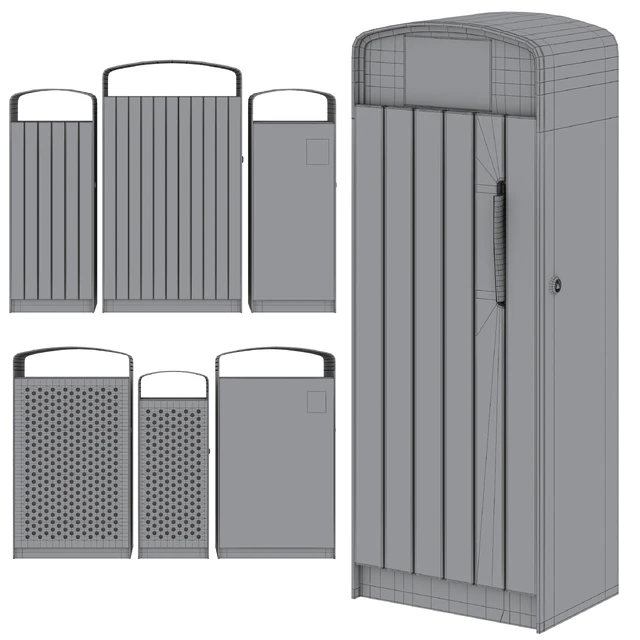 Litter bin and litter bin for dog waste Prax by mmcite — Descargar