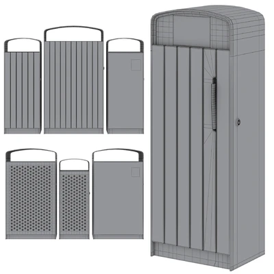 Litter bin and litter bin for dog waste Prax by mmcite — Ver 3