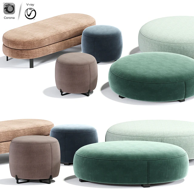 Poliform New York Pouf Round — Descargar