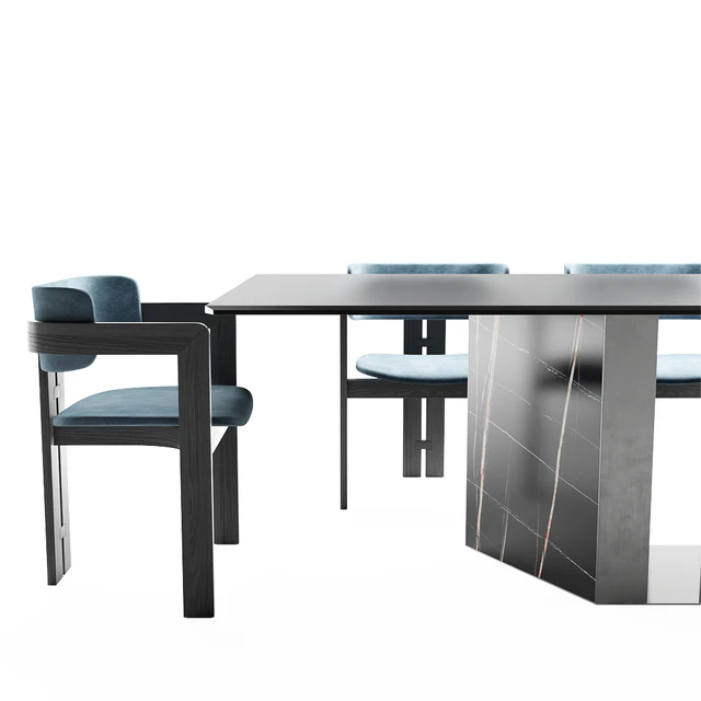Gallotti &amp; Radice 0414 chair | Platinum table — Descargar