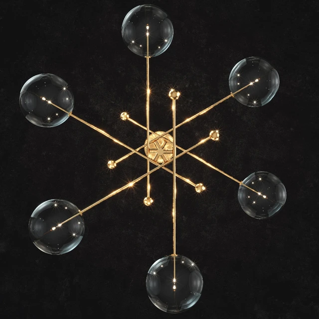 GLASS GLOBE MOBILE 6-ARM — Скачать