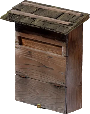 japanese wooden mailbox 001 — Скачать