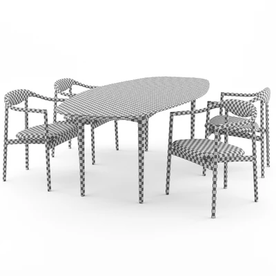 Jari Chair and Ellipse Table by BRDR Kruger — Вид 3