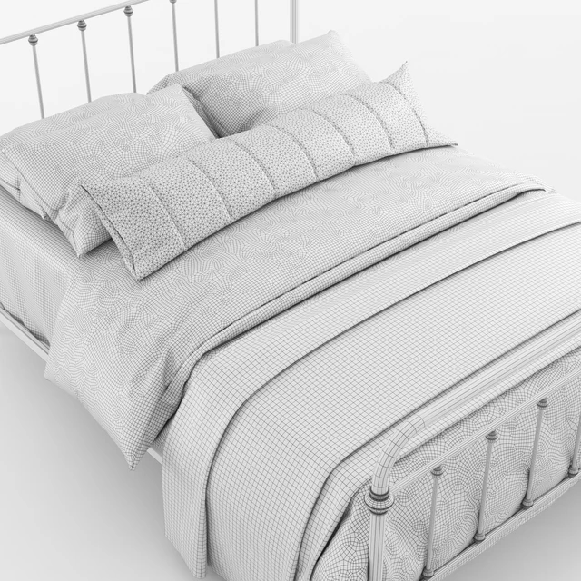 Giselle Antique Graceful Dark Bronze Victorian Iron Bed by iNSPIRE Q Classic — Descargar