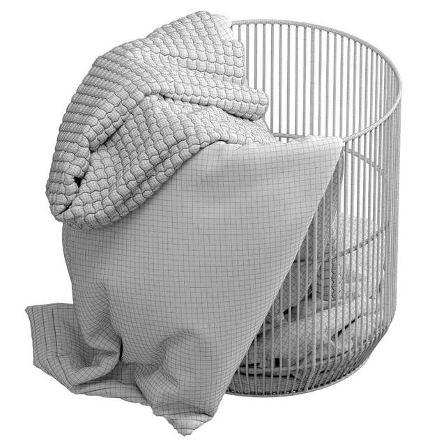 Westelm Metal basket with blanket — Descargar