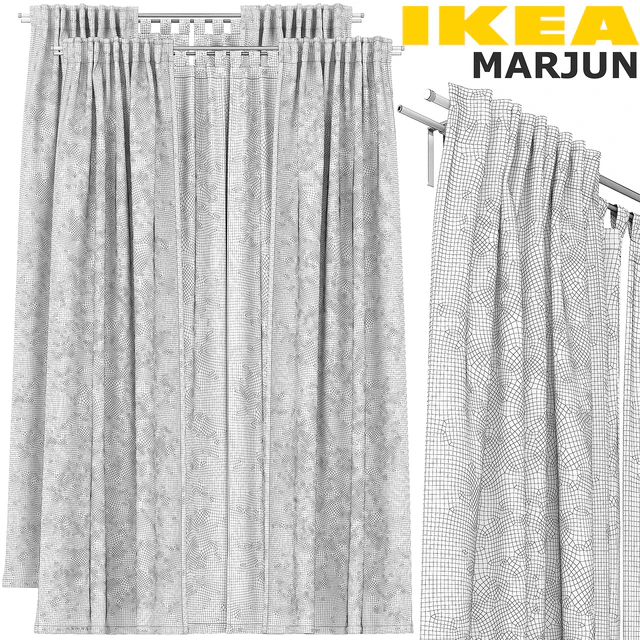 IKEA MARJUN (МАРЬЮН) CURTAIN SET — Скачать