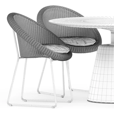 Gigi II Armchair by Janus et cie and Rock Table by Mdf Italia — Ver 3