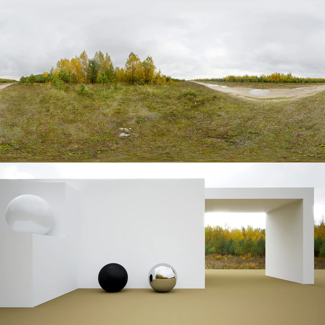 HDRi autumn forest — Descargar