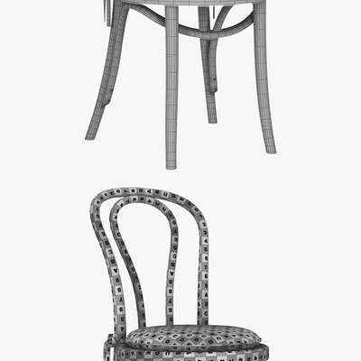 Crate & Barrel - Vienna Black Wood Dining Chair — Вид 2